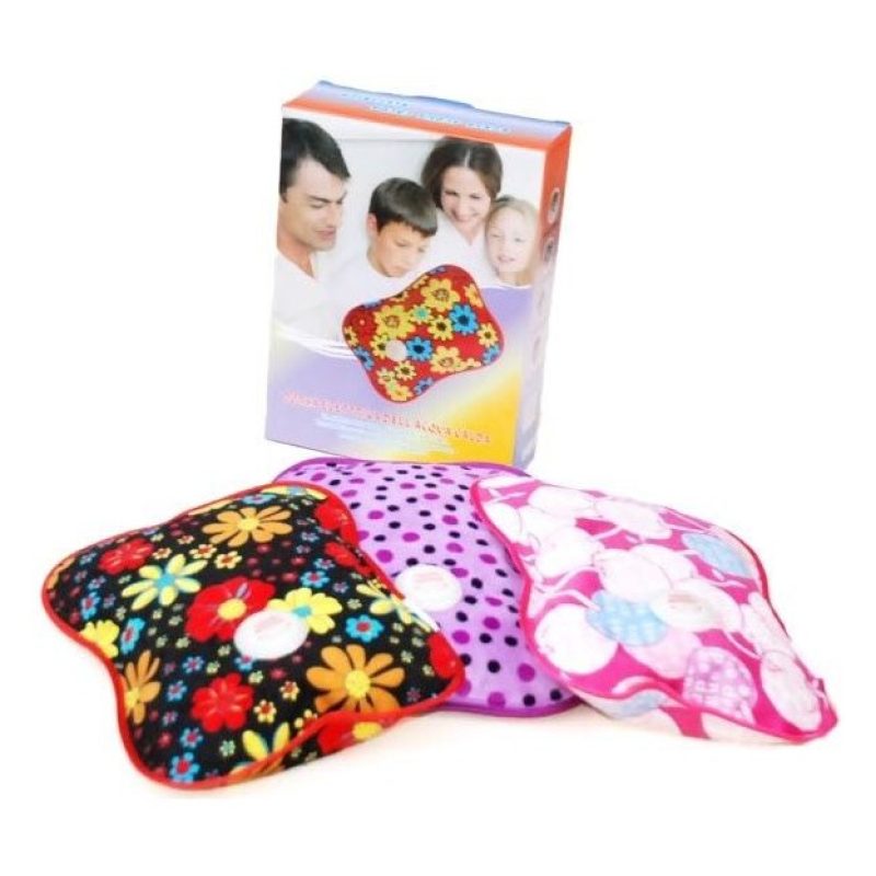 2 x Borsa acqua calda elettrica scalda mani piedi letto in velluto lunga durata