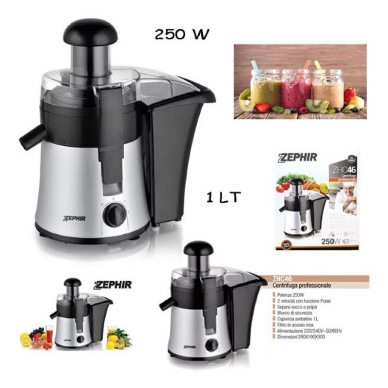 Zephir® Zephir centrifuga professionale 250W 2 velocità frutta verd...