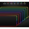 Tagoow Tappetino mouse tappeto XXL RGB mousepad 800 300 mm led tram...