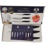 Set 3 coltelli professionali manico antiscivolo finitura elegante chef sfiletta