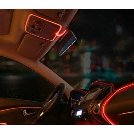 FILO EL LED LUMINOSO STRISCIA AUTO 1 2 3 METRI VARI COLORI 12V TUNING MOTO NEON