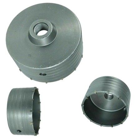 Fresa carotatrice a tazza con inserti cemento calcestruzzo diametro 100mm 12t