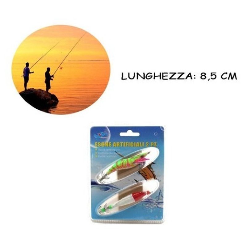 - Senza marca/Generico - 2x Esche artificiali da pesca spinning esc...