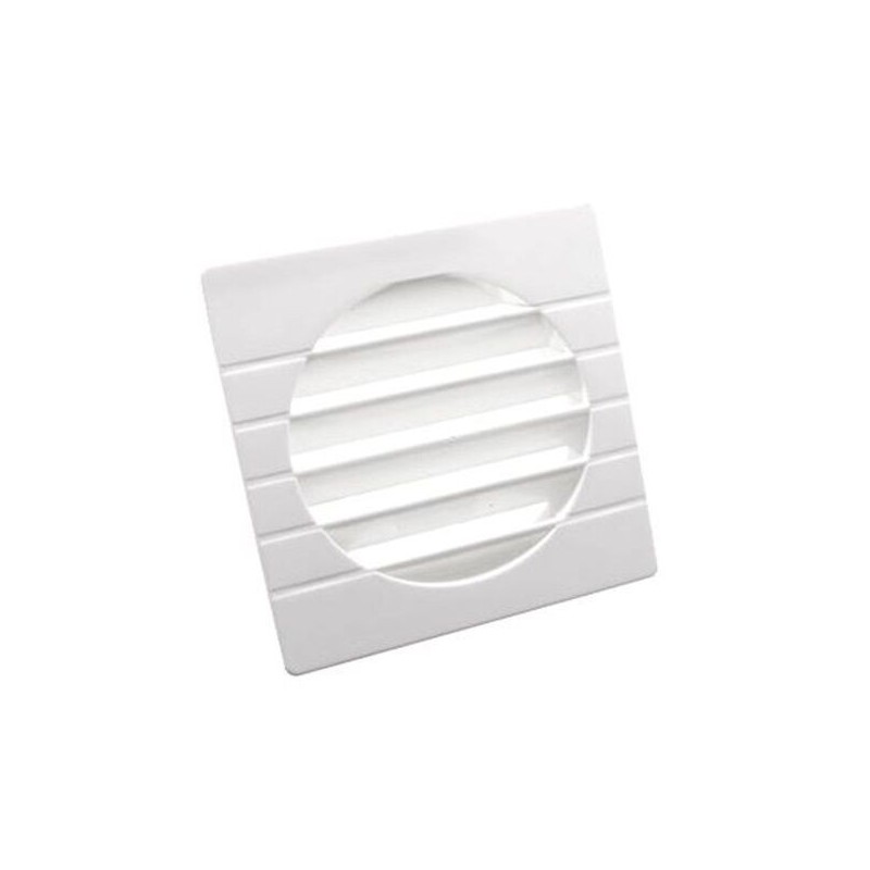 GRIGLIA DI VENTILAZIONE AREAZIONE DA ESTERNO QUADRATA PER TUBI DI DIAMETRO 115mm