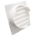GRIGLIA DI VENTILAZIONE AREAZIONE DA ESTERNO QUADRATA PER TUBI DI DIAMETRO 115mm