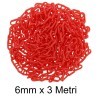 Iron 67pezzi Catena in plastica ROSSA recinzioni segnaletica 6mm 3 ...