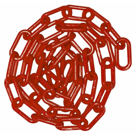 67pezzi Catena in plastica ROSSA recinzioni segnaletica 6mm 3 Metri colore rosso