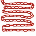 67pezzi Catena in plastica ROSSA recinzioni segnaletica 6mm 3 Metri colore rosso