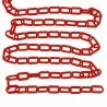 Iron 67pezzi Catena in plastica ROSSA recinzioni segnaletica 6mm 3 ...