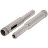 Iron 2x Punta a tazza diamantata sega tazza 6/8 mm vetro mattonelle...