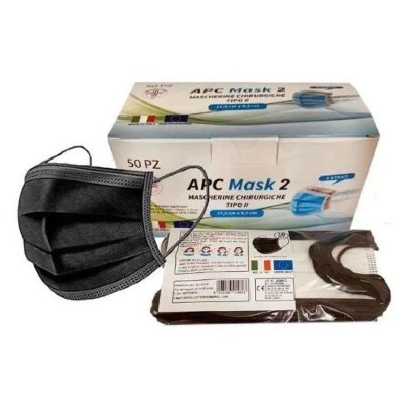 APC Mask2 Collection 50 pezzi Mascherine chirurgiche monouso 3 veli...