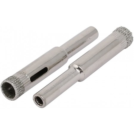 2x Punta a tazza diamantata sega tazza 10/12 mm vetro mattonelle ceramica granito