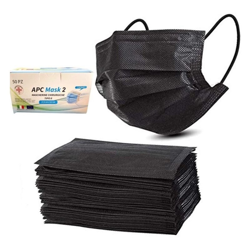 APC Mask2 Collection 50 pezzi Mascherine chirurgiche monouso 3 veli...