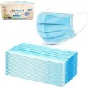 50 pezzi Mascherine chirurgiche monouso 3 veli dispositivo medico protezione tipo II MADE IN ITALY Nero Celeste o Rosa