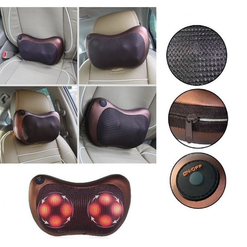 Cuscino massaggiante massaggiatore casa e auto massaggio shiatsu schiena collo