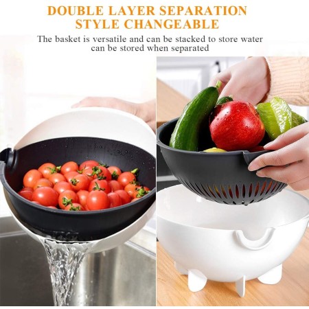 Ciotola scola lava taglia affetta trita cestello verdure patate multifunzione