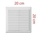 Griglia d'aria ventilazione 20x20Cm applicazione a parete soffitto aerazione ABS