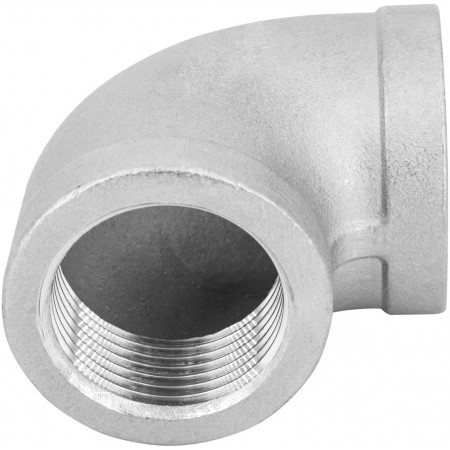 3x Gomito 90 1/2" curva 90 gradi raccordo acqua impianti tubazione tubi acciaio