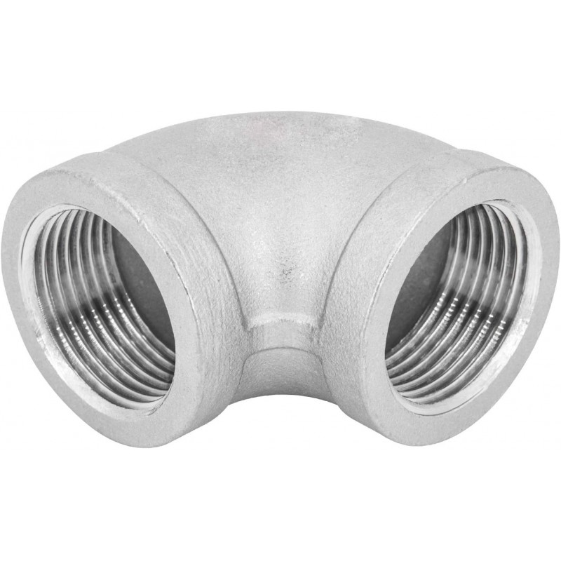 2x Gomito 90R 3/4" curva 90 gradi raccordo acqua impianti tubazione Acciaio