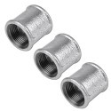 3x Raccordo manicotto 1/2" raccordi acqua acciaio idraulica impianti tubazione