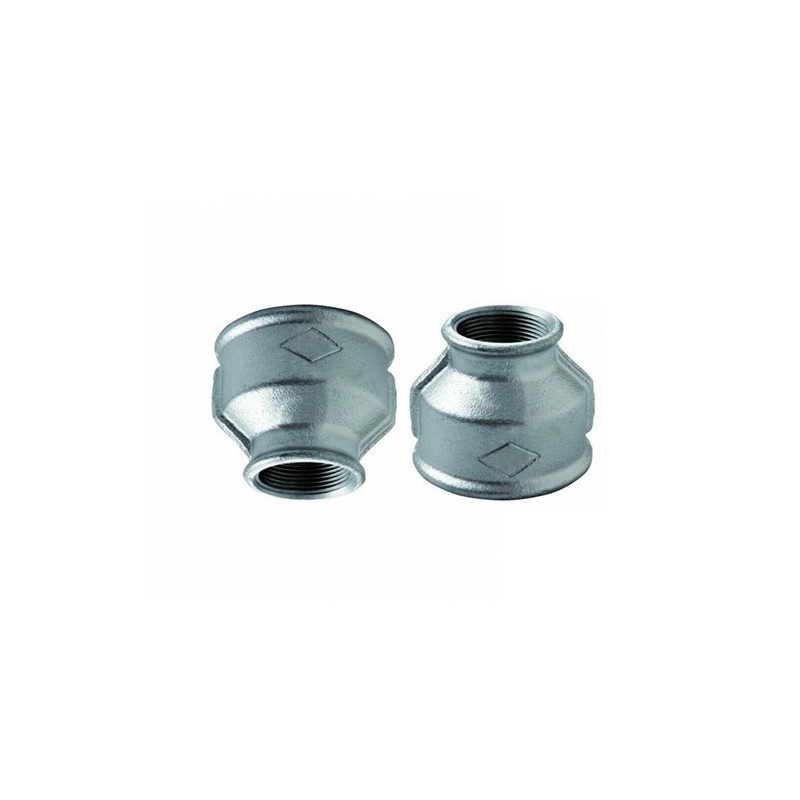 2x Raccordi manicotto 3/4"x1" raccordo acqua acciaio idraulica impianti tubazione