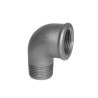 Iron 2x Gomito maschio femmina 3/4" raccordo acciaio idraulica impi...