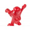 Apribottiglie cavatappi e tappo ermetico di chiusura vino birra sexy omino felice party festa- Colore ROSSO
