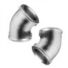 Iron 2x Gomito 45 gradi 3/4" raccordo acciaio idraulica impianti tu...
