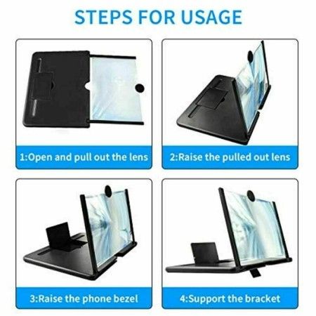 Lente ingrandimento smartphone tablet telefono schermo lettura video film foto