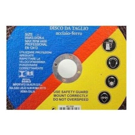 2x Disco per troncatrice da taglio per metallo ferro mola 350 x 3 x...