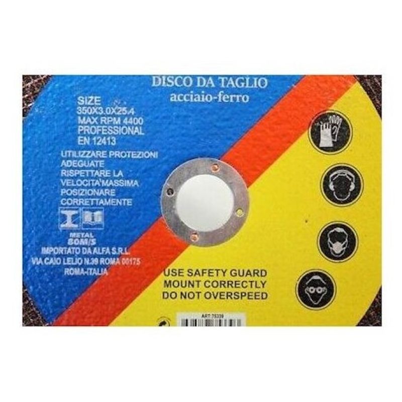 2x Disco per troncatrice da taglio per metallo ferro mola 350 x 3 x...