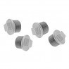 Iron 4x Tappo 3/4" raccordo acciaio idraulica impianti tubazione ac...