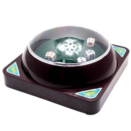 Set tira dadi da gioco automatico con 4 tasti dadi 6 facce in plastica casino