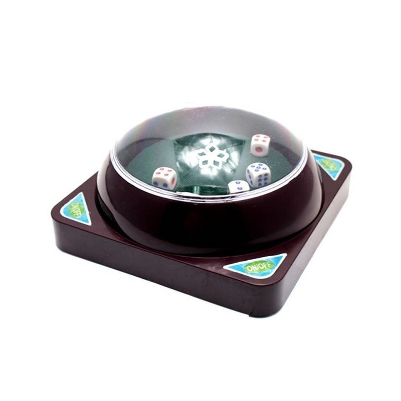 Set tira dadi da gioco automatico con 4 tasti dadi 6 facce in plastica casino