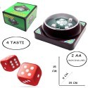 Set tira dadi da gioco automatico con 4 tasti dadi 6 facce in plastica casino