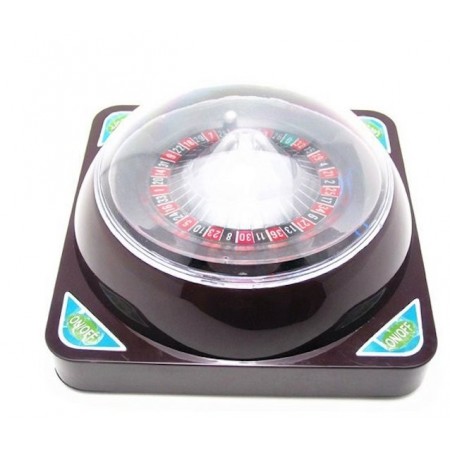 Set mini roulette da gioco automatico 4 tasti rulette plastica casino batterie