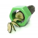 Affettaverdure affettatore cetrioli cucumber e verdura con forma allungata a spirale continua 