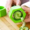 Affettaverdure affettatore cetrioli cucumber e verdura con forma allungata a spirale continua 