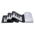 Tastiera musicale elettronica pieghevole in silicone flessibile 49 tasti musica