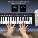 Tastiera musicale elettronica pieghevole in silicone flessibile 49 tasti musica
