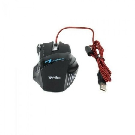Mouse Gaming X7 cablato da gioco 3600 DPI illuminato Led RGB 1.8M USB PC gaming