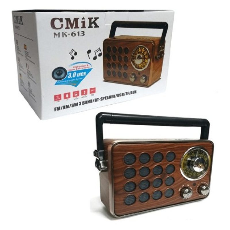 Tagoow Cassa portatile Bluetooth design vintage in legno speaker bt...