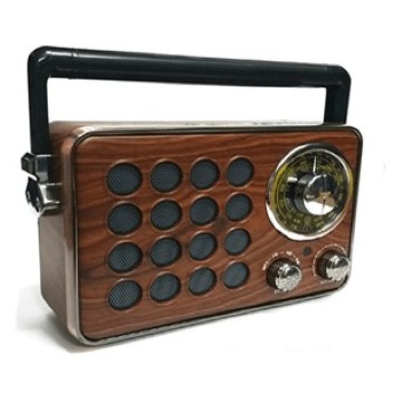Tagoow Cassa portatile Bluetooth design vintage in legno speaker bt...