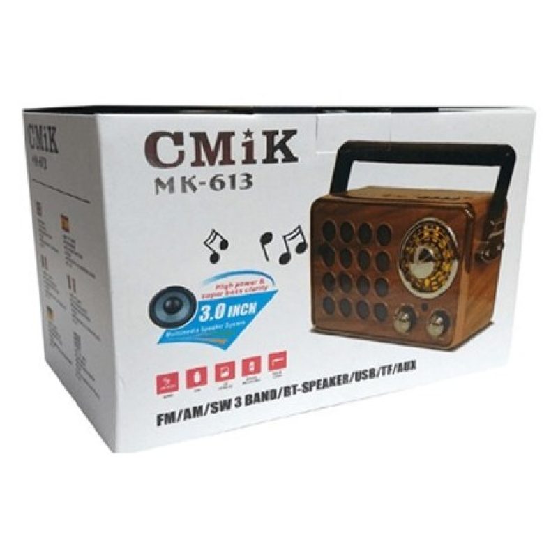 Tagoow Cassa portatile Bluetooth design vintage in legno speaker bt...