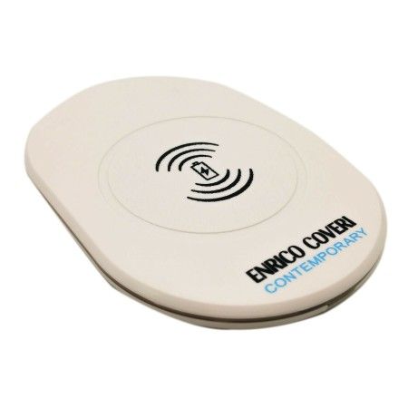 Caricatore Wireless carica batteria smartphone Enrico Coveri 5V bianco induzione