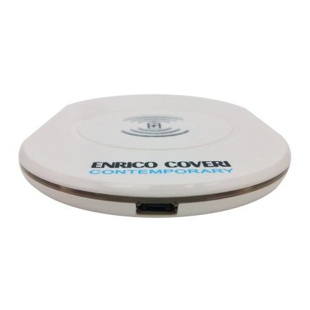 Caricatore Wireless carica batteria smartphone Enrico Coveri 5V bianco induzione