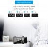 Tagoow Radio sveglia con proiettore luce Led blu rotazione proietto...