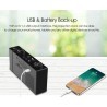 Tagoow Radio sveglia con proiettore luce Led blu rotazione proietto...
