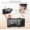 Tagoow Radio sveglia con proiettore luce Led blu rotazione proietto...