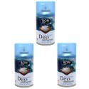 3x Deodorante ambiente 250ml ricarica erogatore automatico aroma di Aria di mare